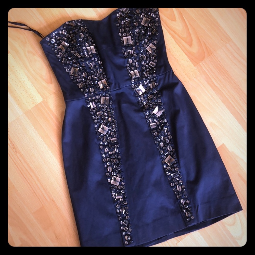 French connection strapless dress